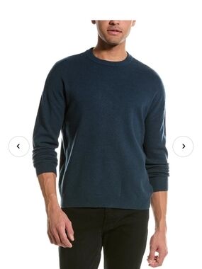 Reiss 100% Super Fine Merino Wool Teal Sweater Large NWT